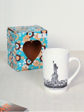 Landmark Print Mug With Gift Box